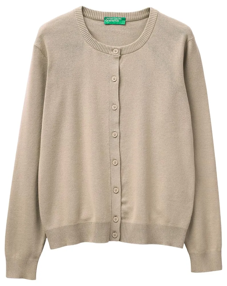 Benetton Maglieria 1C19D502P Cardigan Coreana Beige