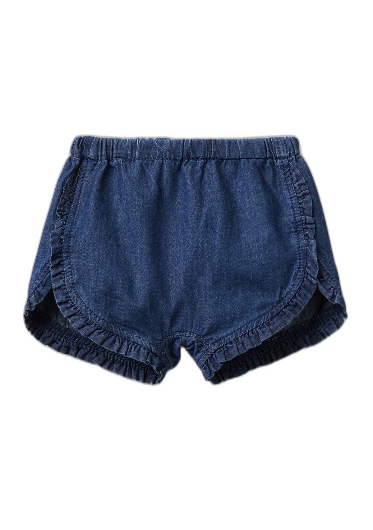 Benetton Short chambray shorts con rouches