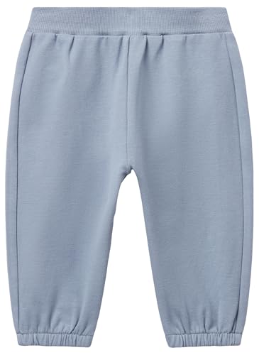 Benetton Pantaloni Tuta Bimbo Felpa Cotone Organico Patch Animali