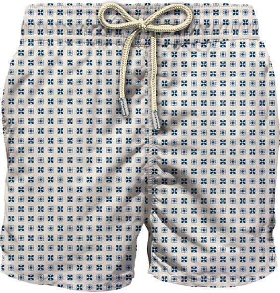 MC2 Saint Barth Lighting Boxer Mare Uomo Tie Bianco Stretch