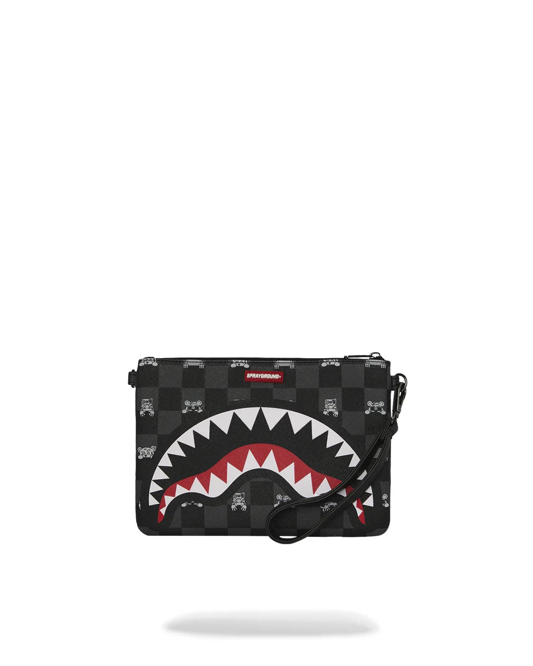 Sprayground Peeking 910B8915NSZ Pochette Nero Grigio PVC