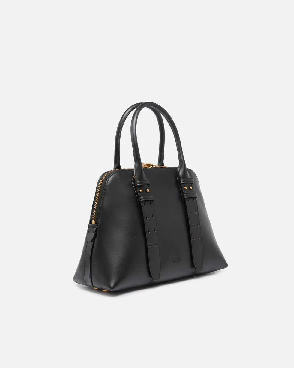 Pinko 105906 A0Q0 Escape Bowling Medium borsa nero antique gold