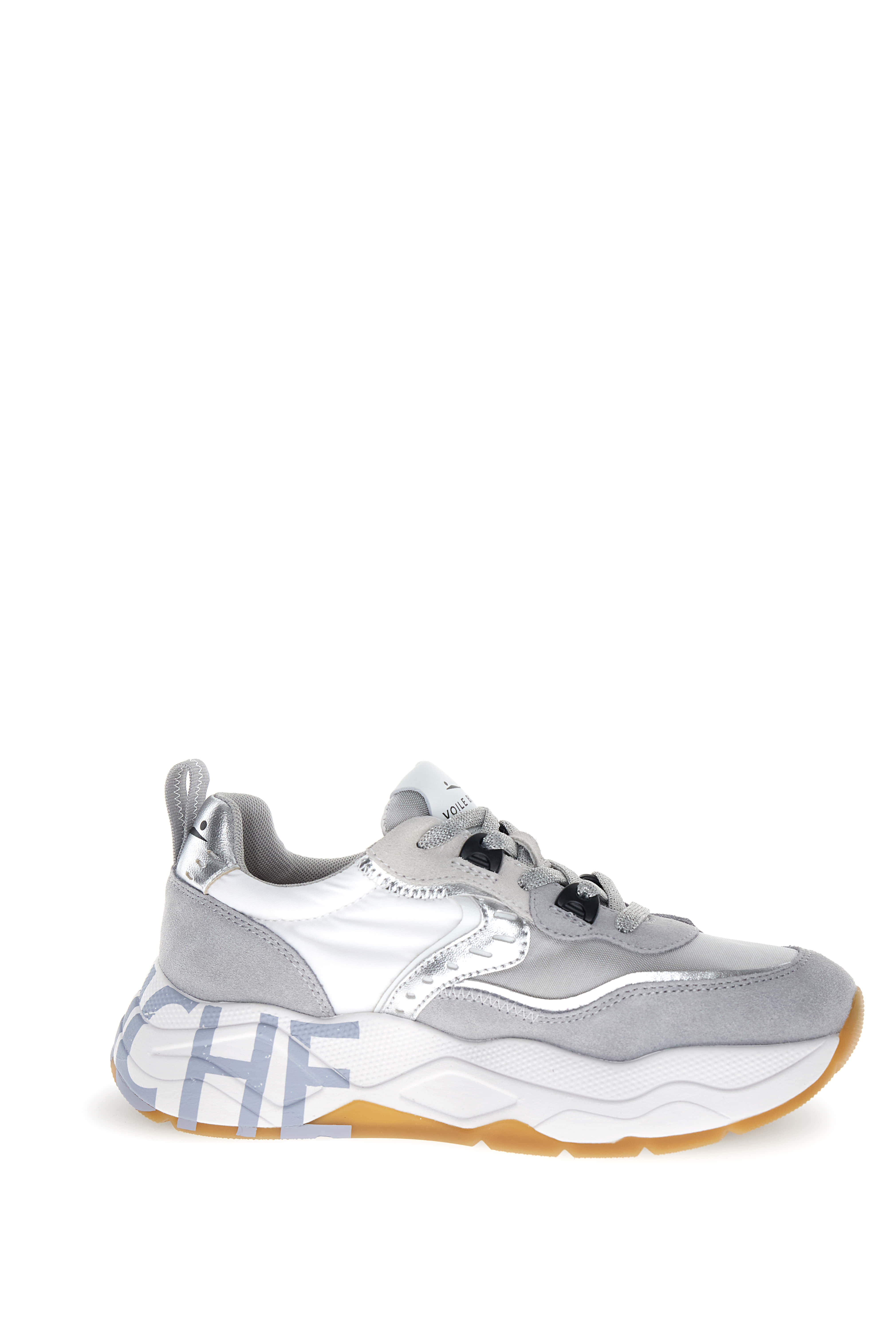 Voile Blanche Club 105 sneakers donna Grigio Argento suede