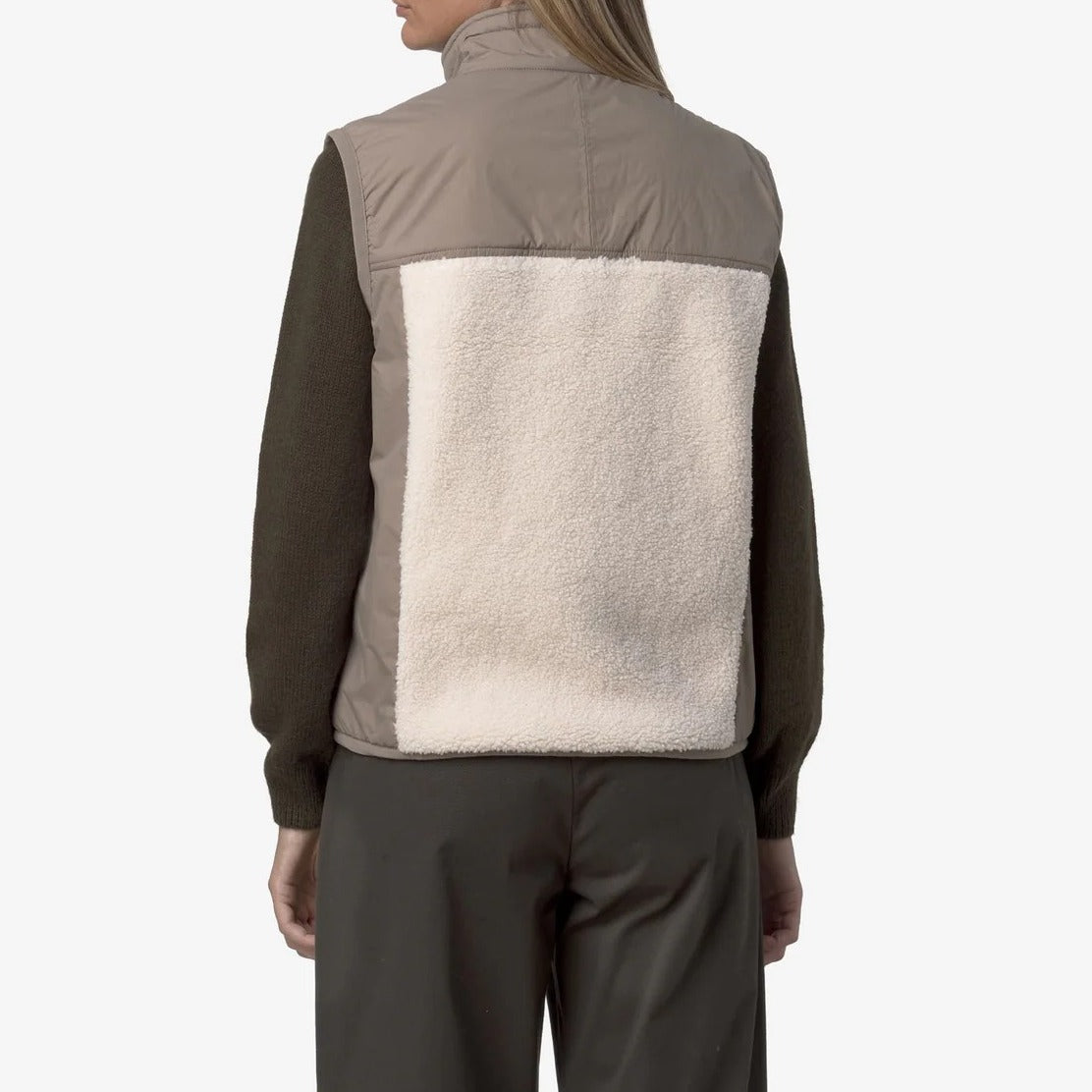 K-Way Vital 4.0 K5122RW Smanicato Uomo Beige Sherpa
