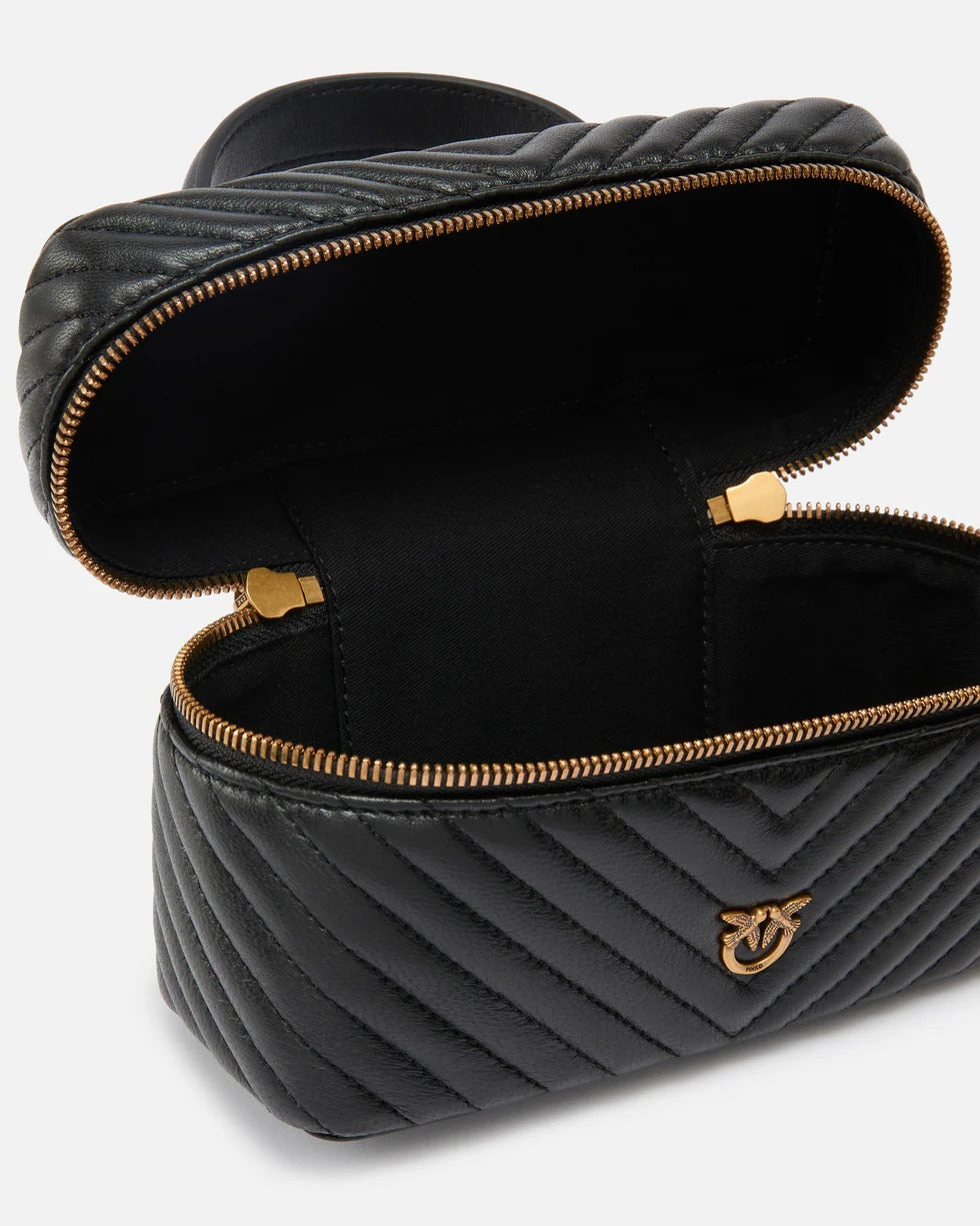 Pinko Vanity Soft Mini 106382 A0GK beauty nappa nero chevron