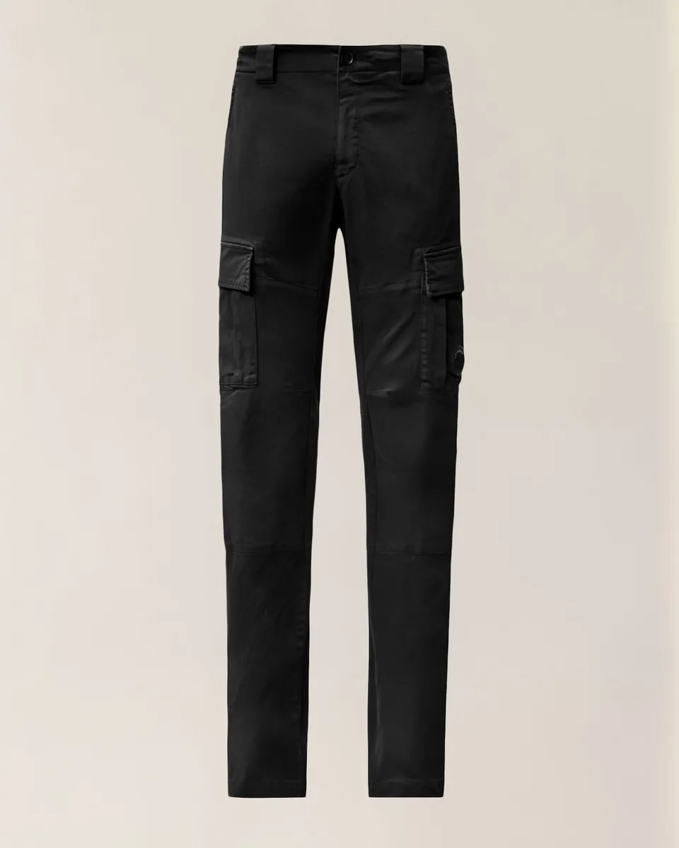 C.P. Company 21CMPA731A Pantaloni Cargo Uomo Nero Stretch