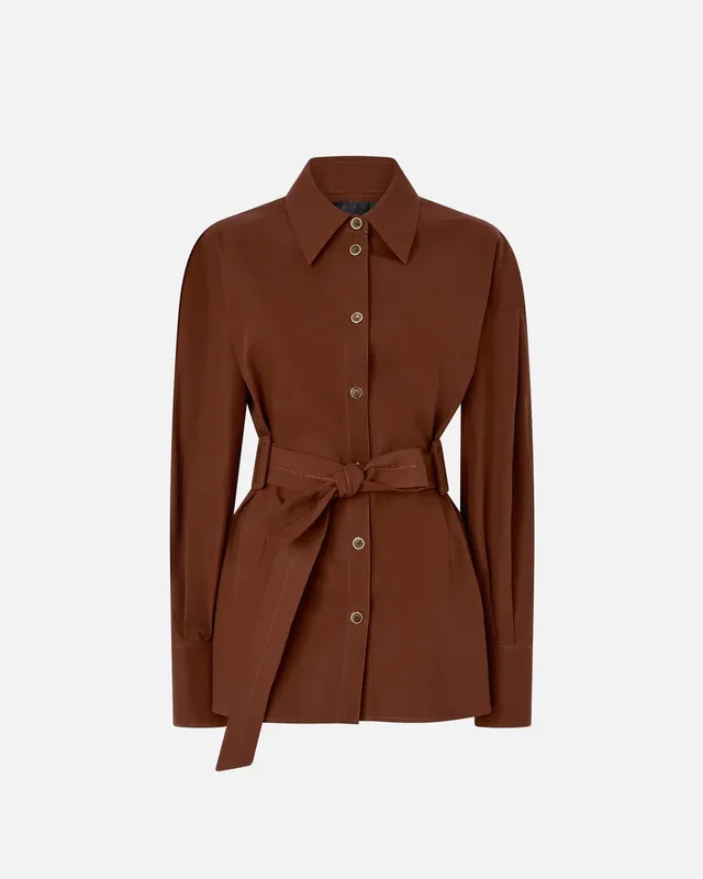 Pinko Cheryl 106153 A2ER giacca camicia Marrone