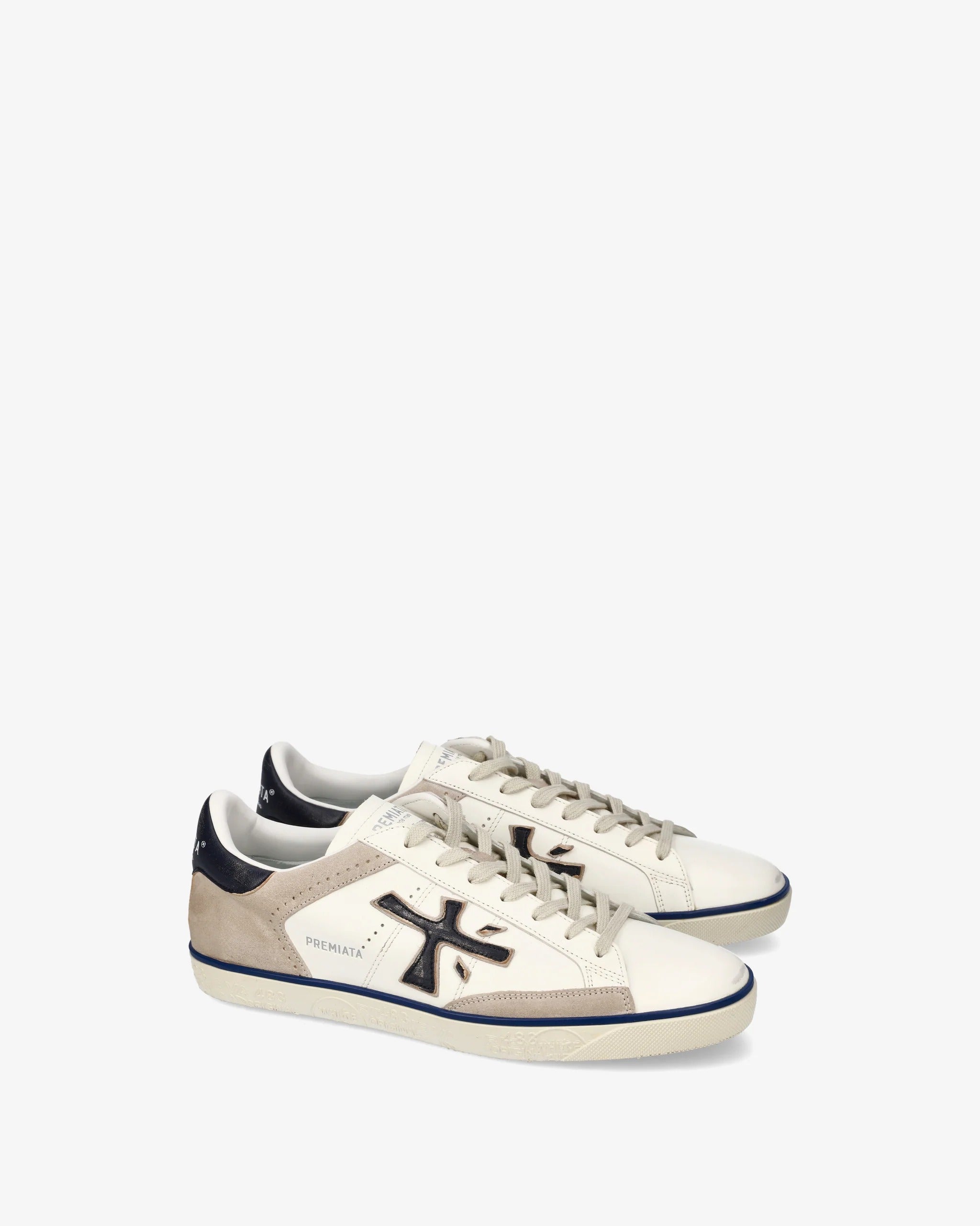 Premiata Steven 7285 Sneaker Uomo Panna Beige Pelle