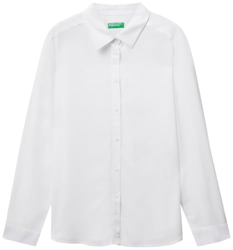 United Colors of Benetton 5WPWDQ0B0 Camicia Donna Bianco XXS
