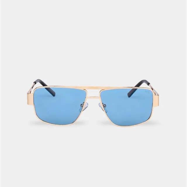 4You.Vision Nova 4Y06-MTL-03 Occhiali Sole Azzurri Unisex