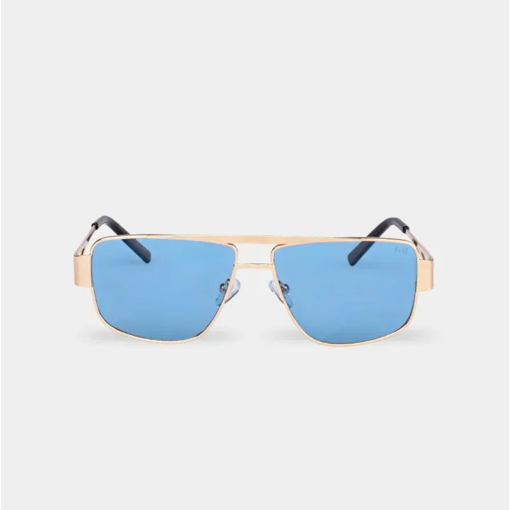 4You.Vision Nova 4Y06-MTL-03 Occhiali Sole Azzurri Unisex