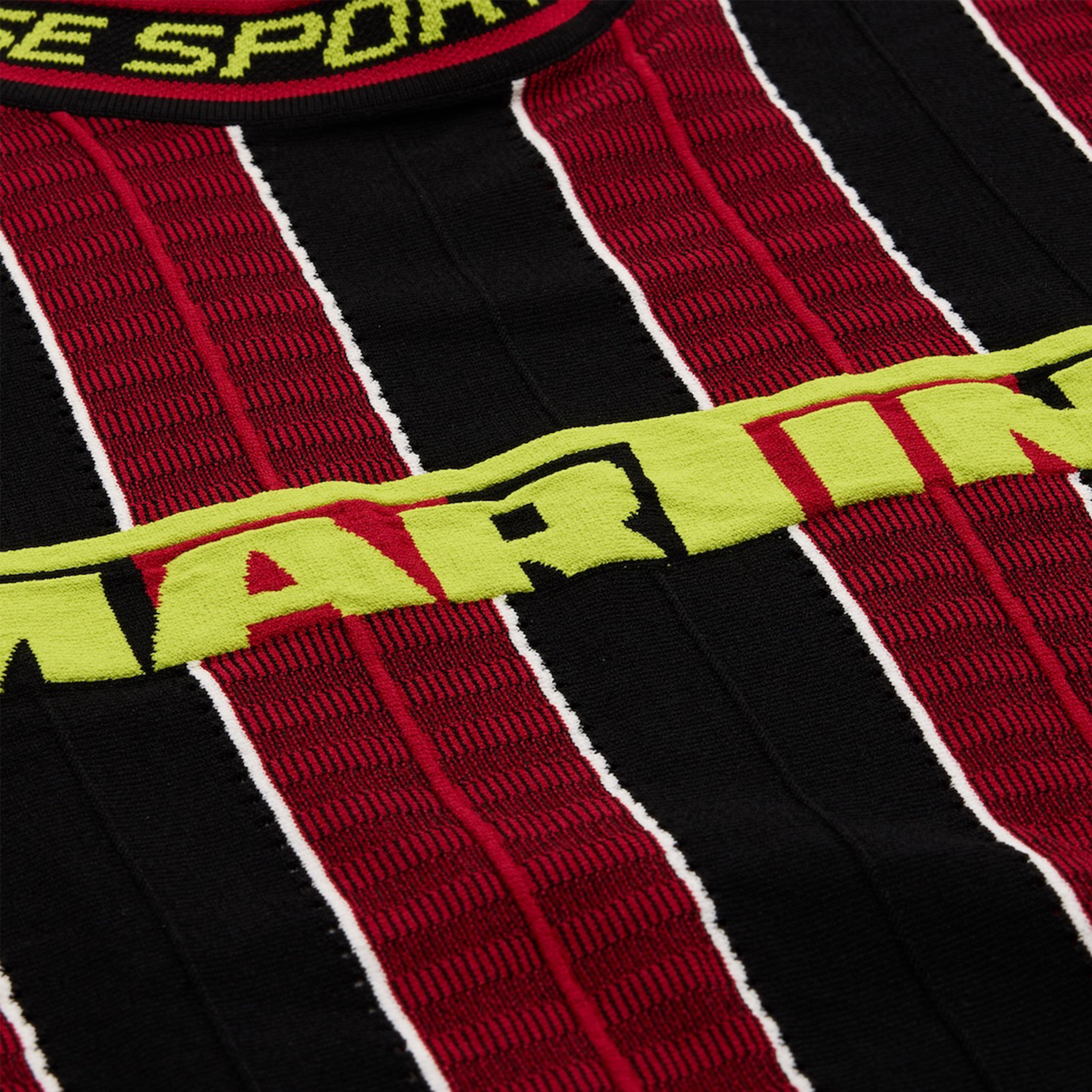 Martine Rose Logo Tight maglietta rosso nero slim