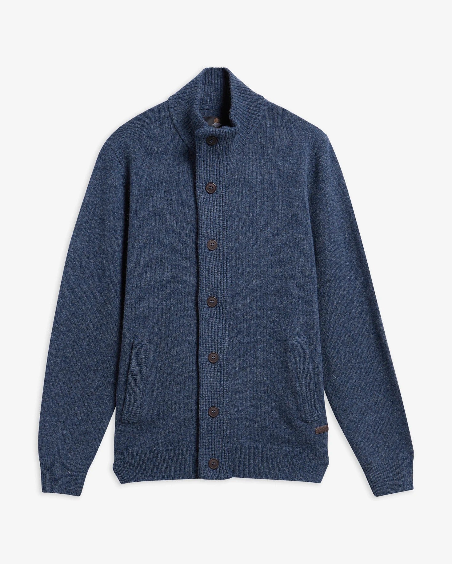 Barbour Essential Patch MKN0731 maglione uomo indigo lana