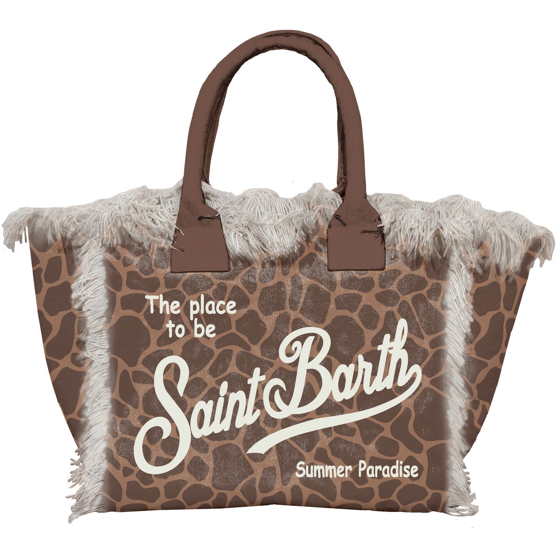 MC2 Saint Barth Colette 00900L Borsa Giraffe Skin Marrone