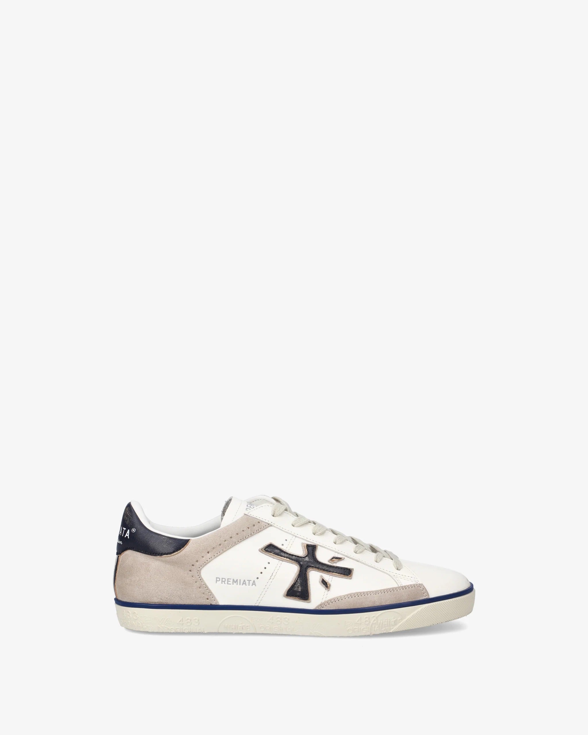 Premiata Steven 7285 Sneaker Uomo Panna Beige Pelle