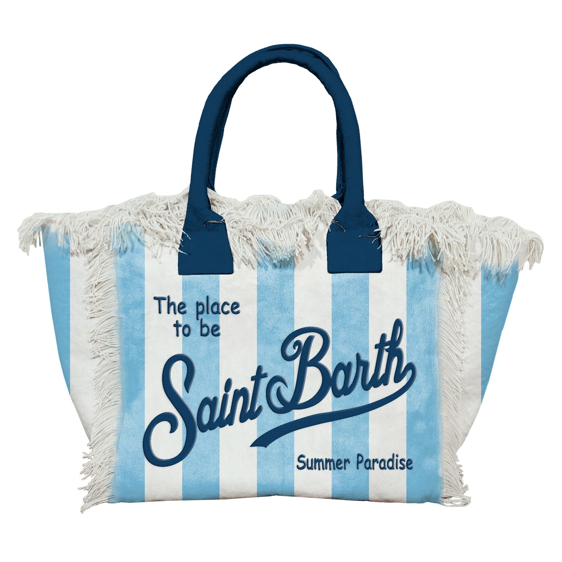 MC2 Saint Barth Colette 02629L Borsa Canvas Tina Azzurro Donna