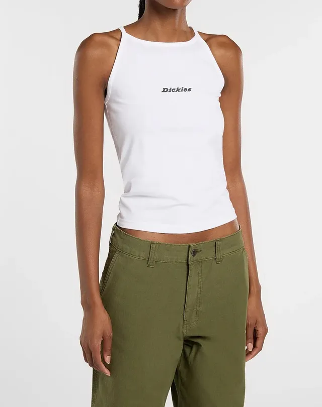 Dickies Honeyville DK0A8852 canotta white cotone slim