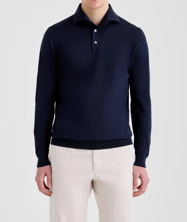 Filippo De Laurentiis PL1MPARB polo navy cotone