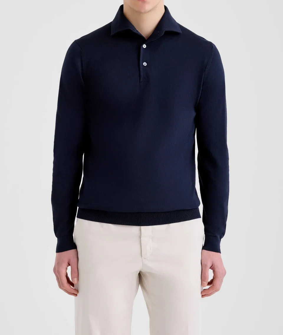 Filippo De Laurentiis PL1MPARB polo navy cotone