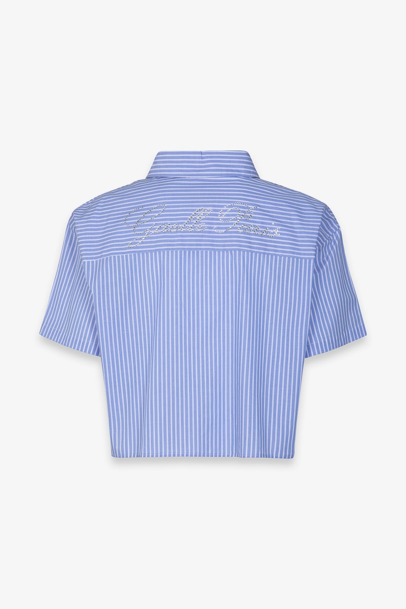 Gaelle Paris GAABW09837 camicia righe azzurra cotone over