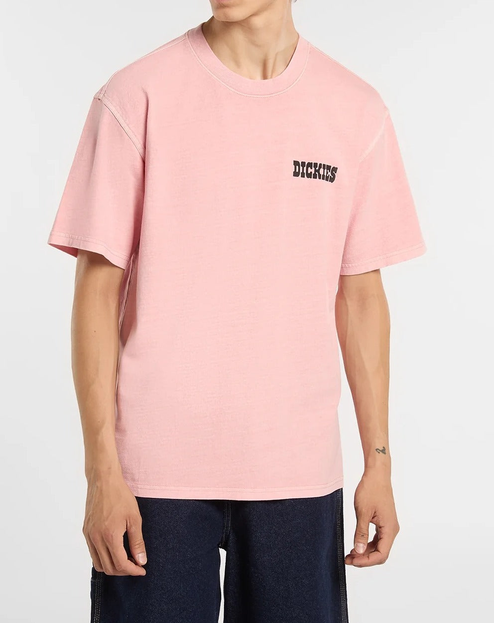 Dickies Buchtell DK0A883 t-shirt uomo rosa cotone grafica
