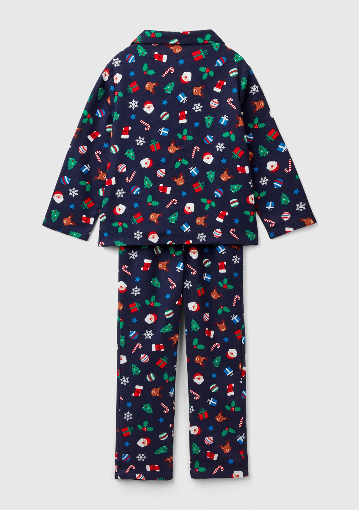 Benetton 4xpr0p008 Pigiama Bambino Flanella Taglia 90