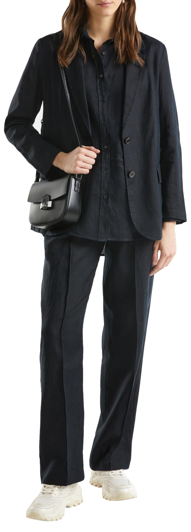 Benetton Giacca Donna Nero 100 Taglia 40