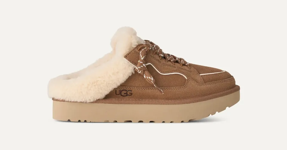 UGG Lowmel Mule 1180313 ciabatta donna chestnut camoscio