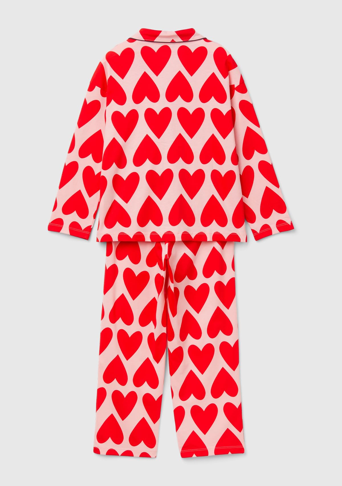 Benetton 3MR70P072 Pigiama Bimbo 90 Cuori