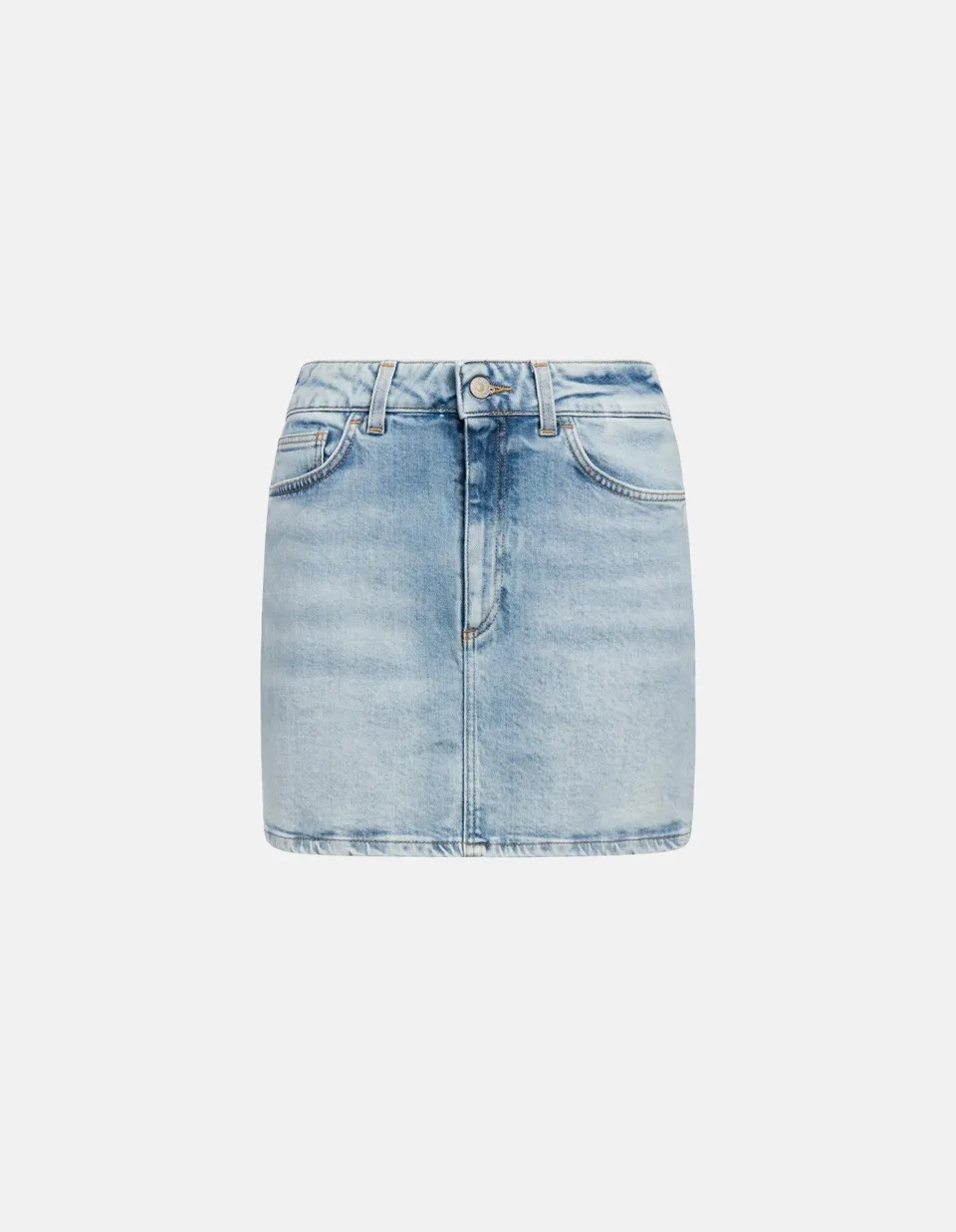 Dondup G628 DSK297Q Gonna Corta Denim Stretch Blu