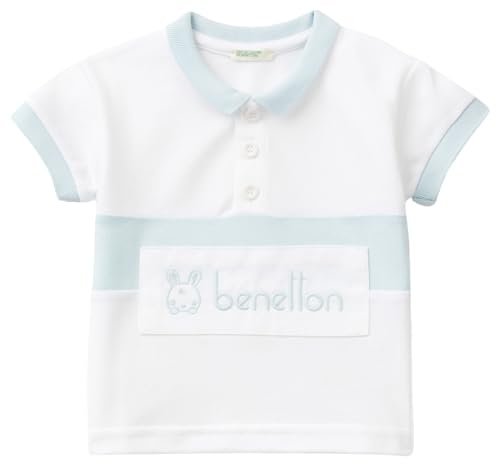 Benetton Polo Unisex Bimbi Piquet Taglia 50 Cotone