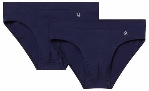 Benetton Intimo Set 2 Slip elastico logo cotone