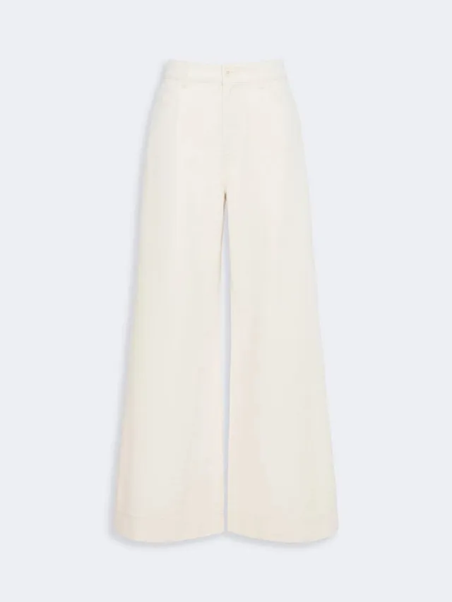 Weekend Max Mara Canneti pantalone donna Ecru cotone