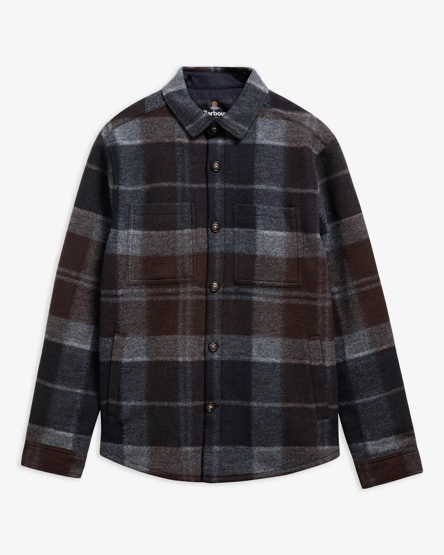 Barbour Woodlane MOS0511 Overshirt Uomo Tartan Lana