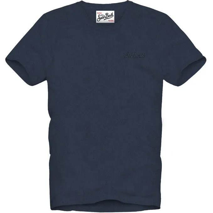MC2 Saint Barth Gary T-shirt Uomo Navy spugna cotone