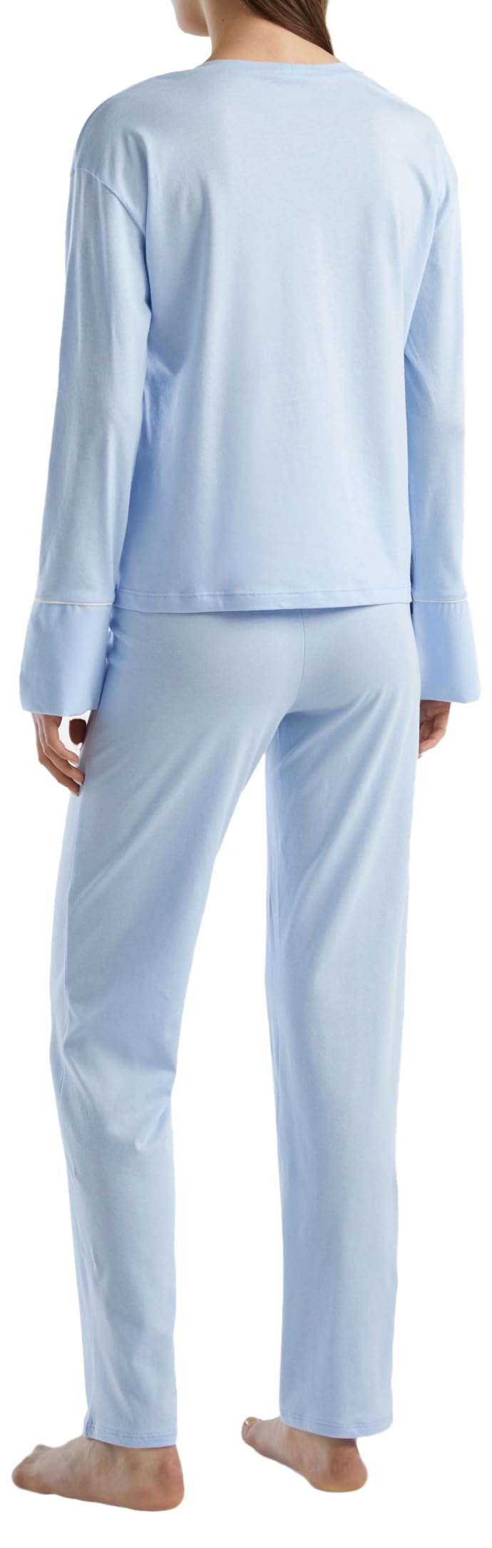 Benetton Pigiama Donna Cotone Blu Notte Set