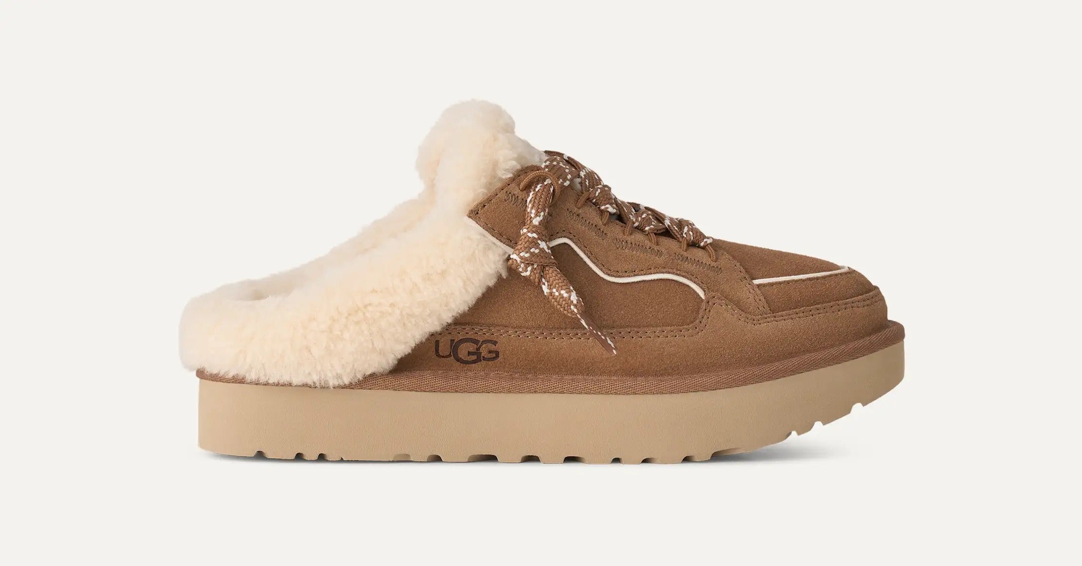 UGG Lowmel Mule 1180313 ciabatta donna chestnut camoscio