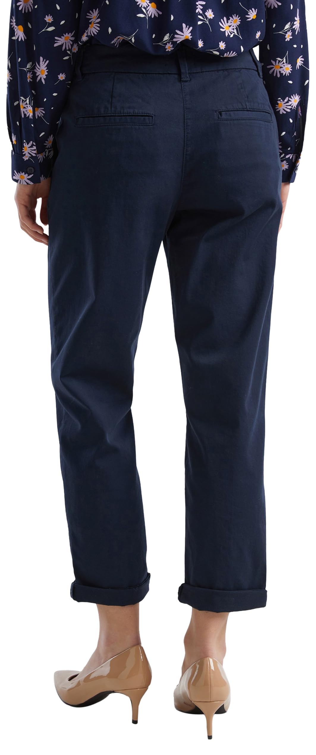 Benetton 4gd7df007 pantalone donna Blu Notte 016 taglia 36