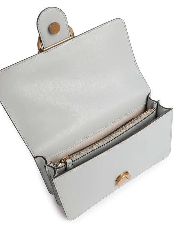 Pinko Love One Mini Borsa Donna Grigio Perla Pelle