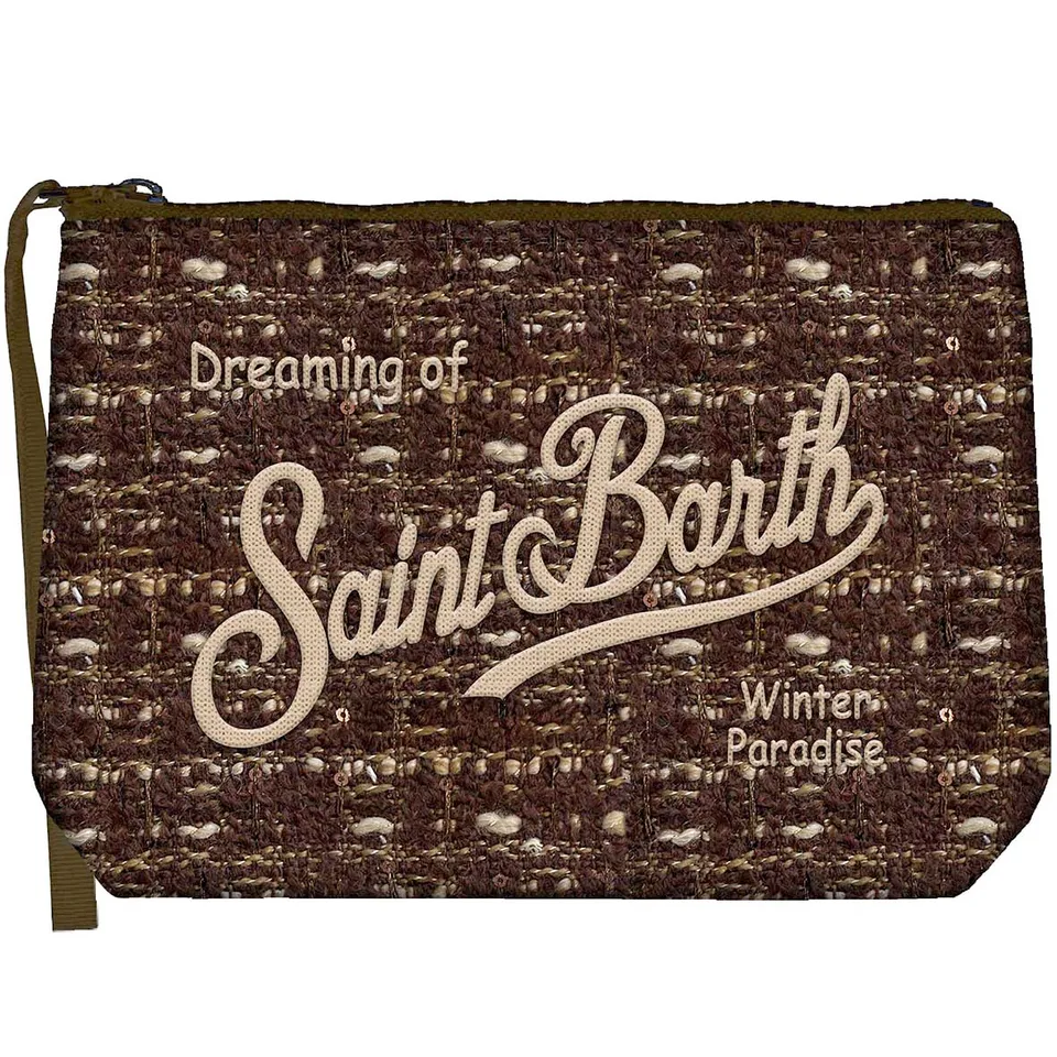Mc2 Saint Barth Aline Tweed 04136M pochette marrone