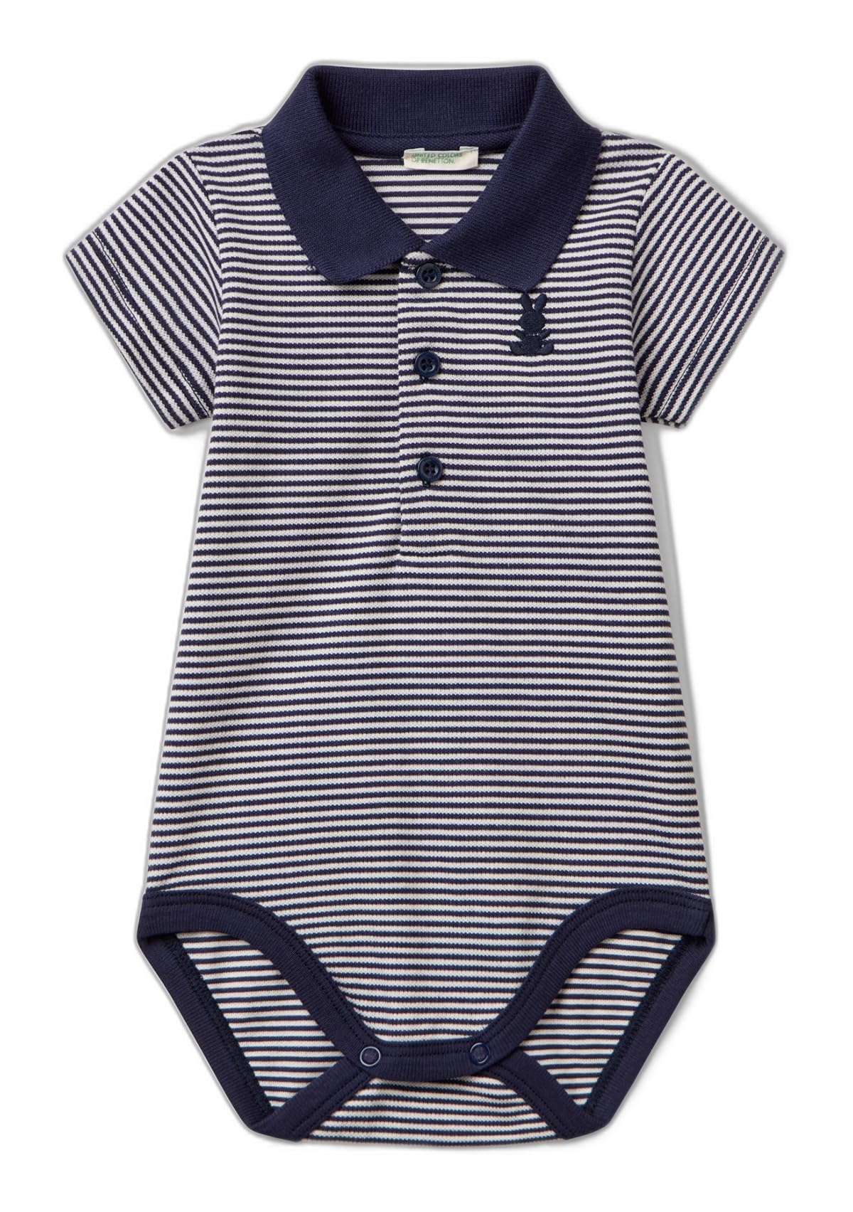 Benetton Body Neonato 68 Piquet Stretch Coniglietto Unisex