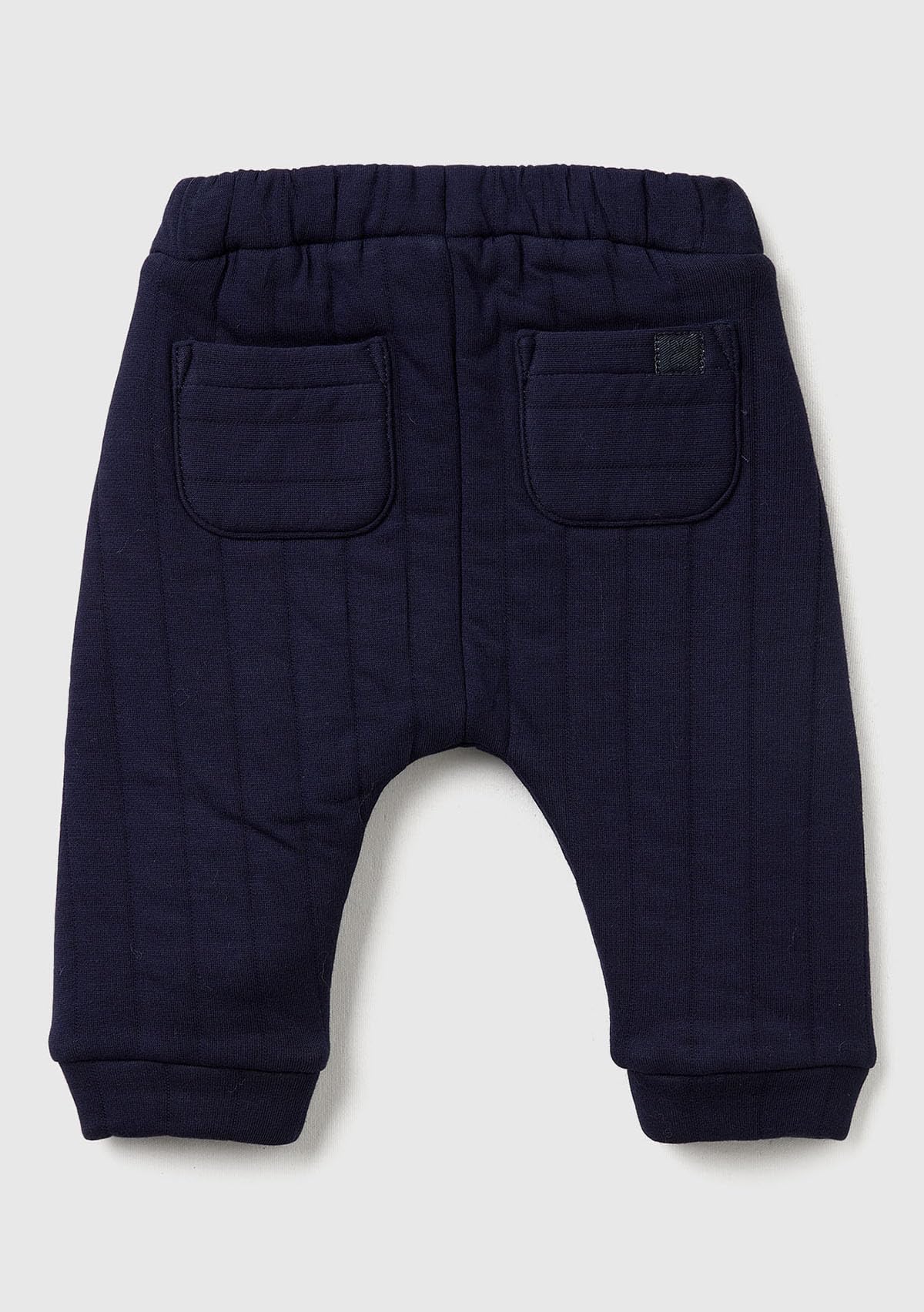 Benetton pantaloni bimbo jersey blu taglia 68 righe leggere