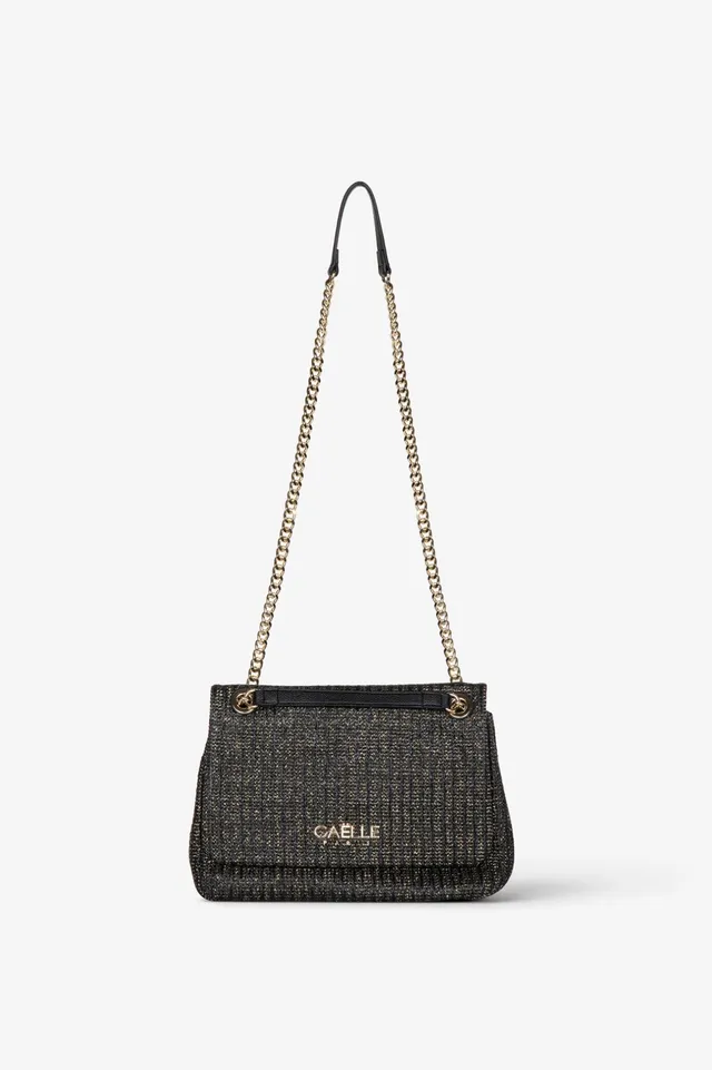 Gaelle Paris GAACW03096 Tracolla Donna Nero Raffia Lurex