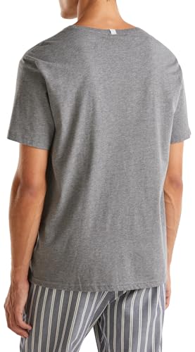 Benetton Pigiama Uomo T-Shirt Jersey L Stampa