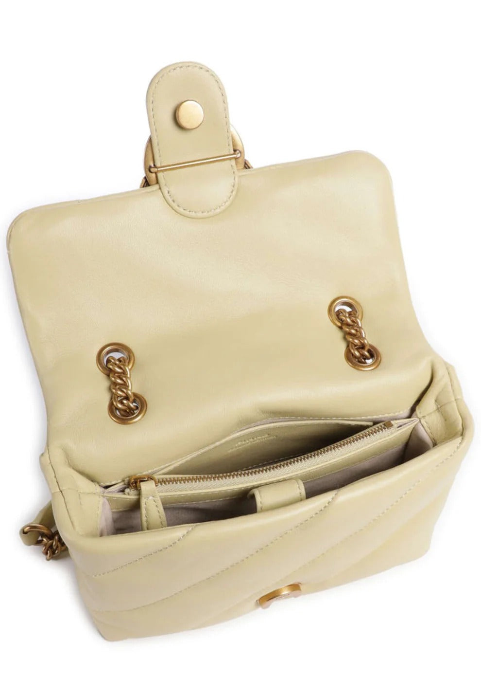 Pinko Love Puff Mini 100039A0F2 borsa donna Giallo Vaniglia
