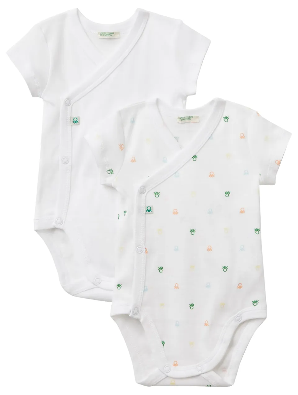 Benetton Intimo e Pigiami Set 2 Body cotone organico manica corta