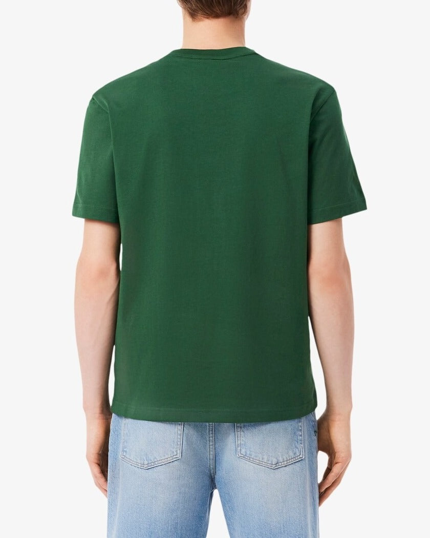 Lacoste TH7318 t-shirt uomo verde cotone