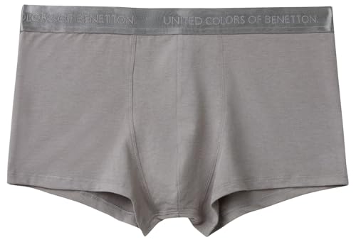 Benetton 3xkp2x00x boxer uomo L jersey stretch nero