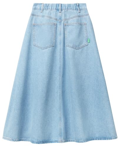 Benetton Gonne 43c8d004k gonna donna 40 denim svasata