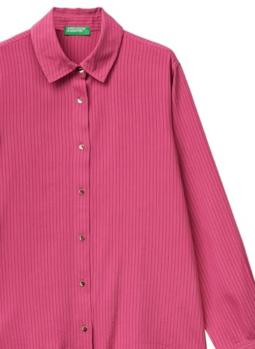 United Colors of Benetton 5x0vdq0dc Camicia Donna Rosa XS